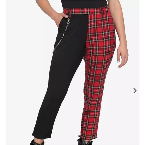 Hot Topic Split Plaid Trouser size 5 - Picture 7 of 7